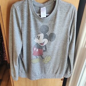Gray Mickey Mouse Sweater
